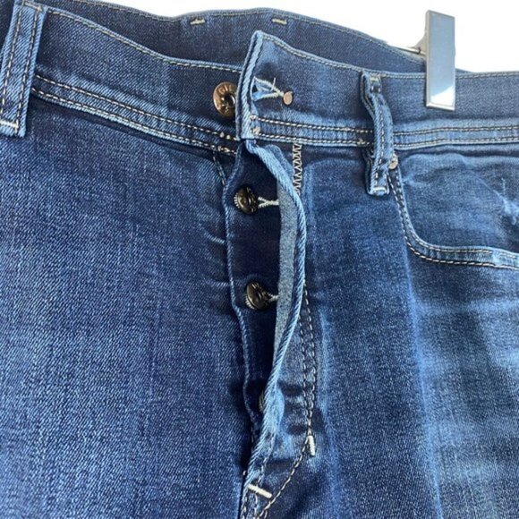 Diesel Tepphar Slim Carrot Wash 0852G Stretch Logo Patch Rear Studs US 33 X 32 - Picture 3 of 16